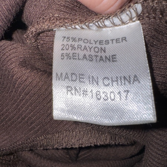 Princess Polly Brown Flared Woman’s Pants - Picture 4 of 5